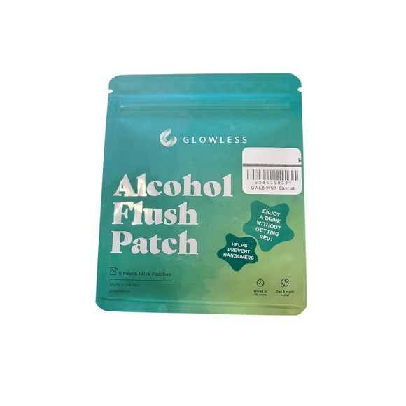 Glowless Other - Glowless Alcohol Flush Patch 6‎ Peel & Stick Patches Anti-Flush Anti-Hangover
